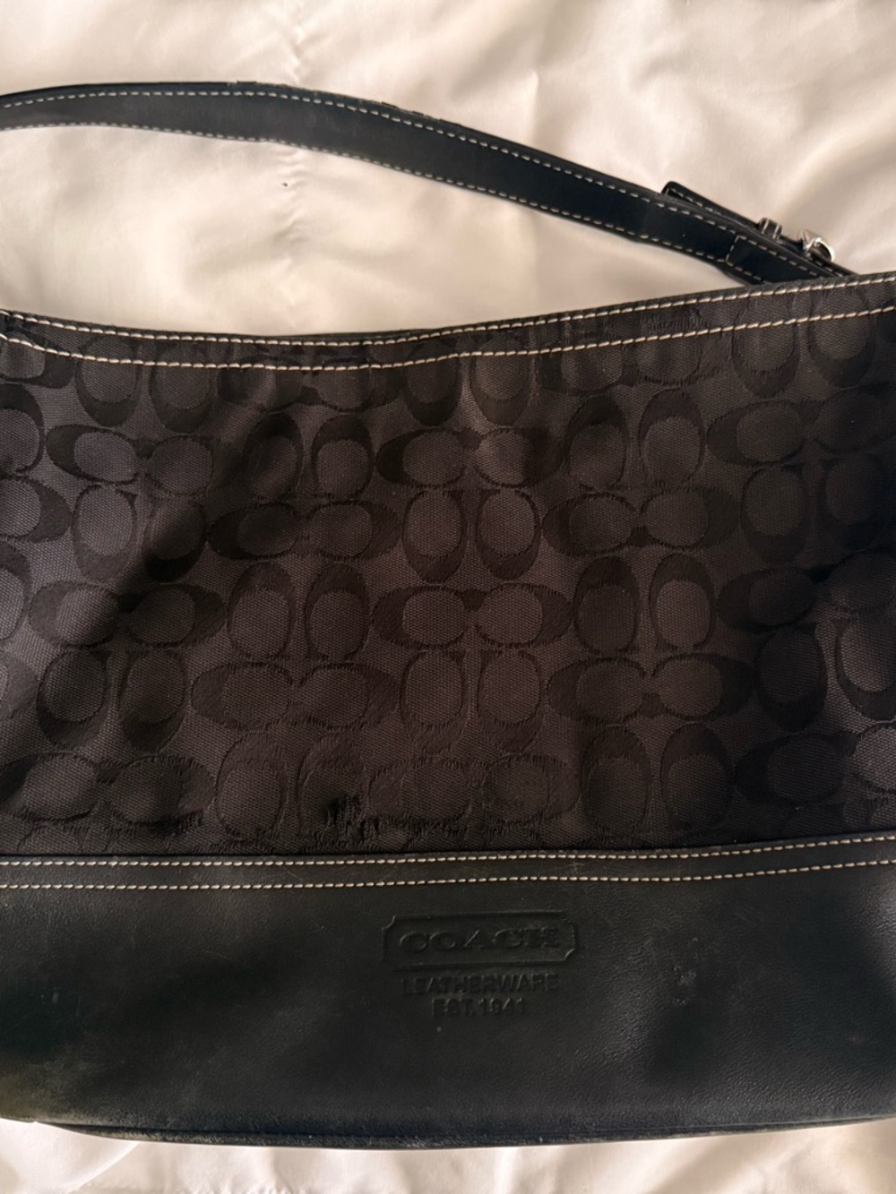 Vintage Canvas Coach Bag